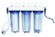 3 Stage Water Purifier Household Water Filter 8 - 125 PSI White Clear Color