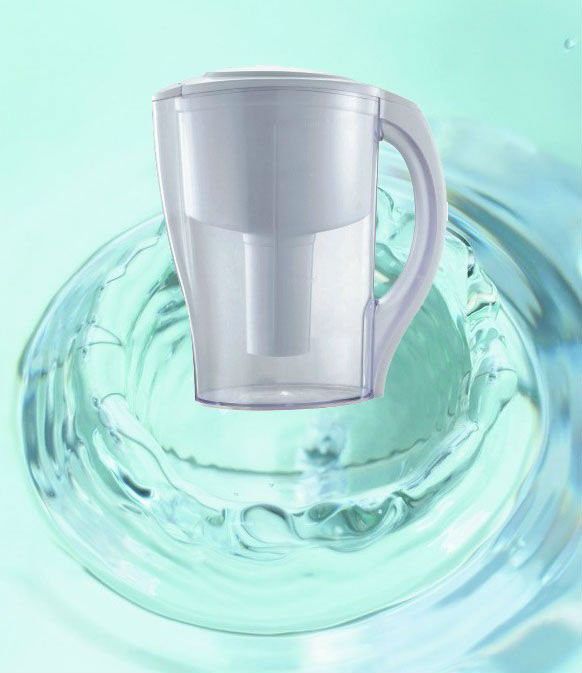 Household Pre-Filtration Water Purification Pitcher , Fluoride Water Filter Jug AS Material