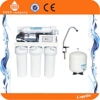 Manual Flush Reverse Osmosis Water Filtration System Pur Water Filter With 3.2 Plastic Tank